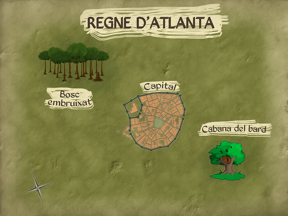 Mapa del Regne d'Atlanta