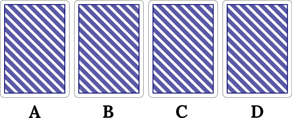 Posició de les cartes: A-B-C-D